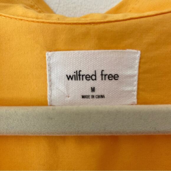 Wilfred Free The Relaxed Shirt Button Down Oversized Tangerine Orange Medium - Picture 9 of 9